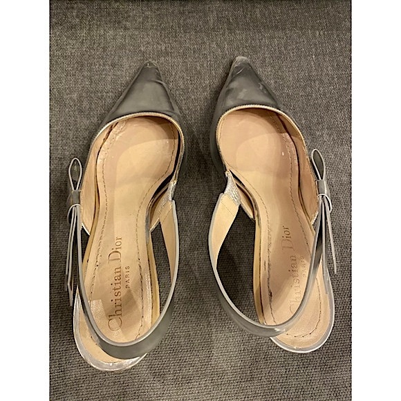 Christian Dior J’adior Metallic Slingback Pumps - Picture 10 of 16